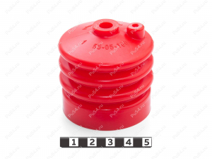 Пыльник вакуумного усилителя тормозов, Product Code 55-05-100, Polyurethane, PU54/K65/красный, Image №1