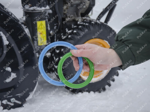 Friction wheel urethane rings set  D 124 х d 98 x h 15, Product Code 33-21-614, Polyurethane, Image №3