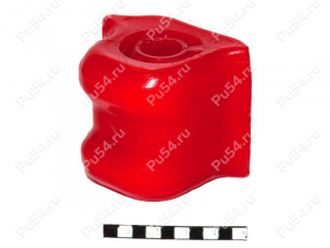 Stabilizer bushing, front suspension (right)., Product Code 1-01-306, Polyurethane, PU54i/K72/темно-оранжевый, Image №1