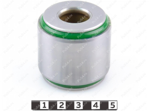 Trailing arm silent block, rear suspension, Product Code 2-06-9631, Polyurethane, PU54/M80/green, Image №1