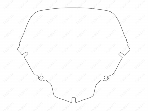 Motorcycle HONDA TRANSALP 650 windshiled, Product Code 55-44-1803Pc, Polyurethane, Image №7