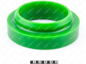 Spring spacer, rear suspension (lift +20 mm), Product Code 1-12-1802, Polyurethane, PU54/M80/green, Image №1