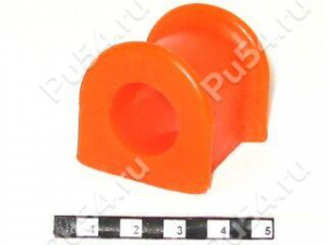 Stabilizer bar bushing, rear suspension, Product Code 1-01-483, Polyurethane, PU54i/K72/темно-оранжевый, Image №1