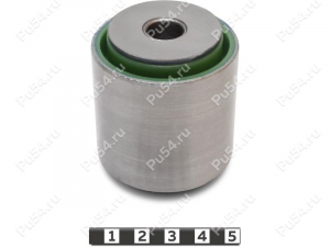 Trailing arm silent block, rear suspension, body, press-fitted, Product Code 3-06-9511, Polyurethane, PU54/M80/green, Image №1