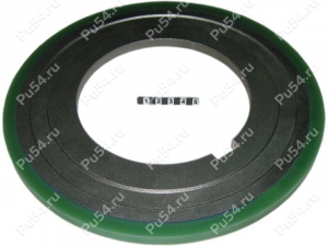 Bushing D 256 x d 235 x H 10 (restored), Product Code 333-01-781, Polyurethane, PU54/K80/dark green, Image №1