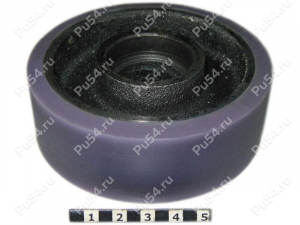 Roll (restoration), Product Code 333-01-787, Polyurethane, PU54/K87/purple, Image №1