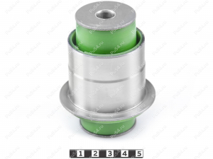 Beam silent block, rear suspension, pressed-in, Product Code 9-06-28801, Polyurethane, PU54/M80/green, Image №1