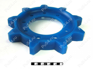 Gearwheel., Product Code 50-34-002, Polyurethane, PU54/M87/blue, Image №1