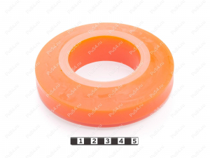 Кольцо МУВП D115 x d60 x H28, Product Code 33-01-1977, Polyurethane, PU54/M72/оранжевый, Image №1