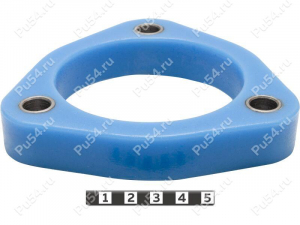 Rear shock absorber strut spacer, 20 mm, Product Code 8-12-0252, Polyurethane, Полипропилен со втулками синий, Image №1