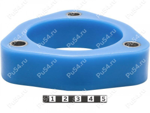 Rear shock absorber strut spacer, 30 mm, Product Code 8-12-0253, Polyurethane, Полипропилен со втулками серый, Image №1