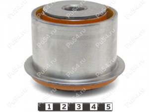 Underframe silent block, rear suspension, Product Code 8-12-133, Polyurethane, PU54/M71/orange, Image №1
