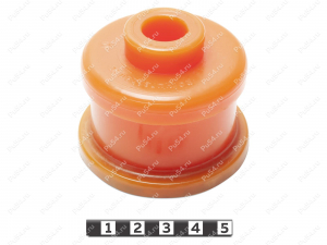 Body mount, 4 row, upper, Product Code 1-12-734, Polyurethane, PU54/M71/orange, Image №3
