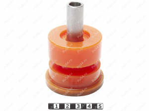 Body mount, 4 row, lower, Product Code 1-12-735, Polyurethane, PU54/M71/orange, Image №2
