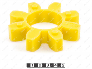 Elastic coupling insert (sprocket) 105*51*21 (8 rays), Product Code 33-01-1151, Polyurethane, PU54/M92/red, Image №2