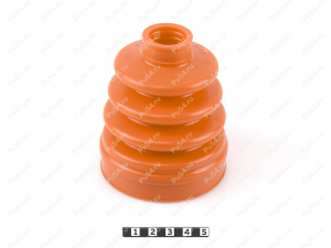 CV-joint inner dust boot, front suspension, Product Code 16-05-001, Polyurethane, PU54/M71/orange, Image №2