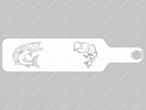 Cutting board "Fisherman's board" (plastic), Product Code 56-01-0075, Polyurethane, МПК 4мм прозрачный, Image №1