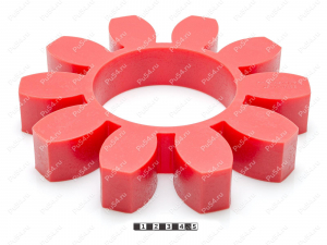 Elastic coupling sprocket 255 * 127 * 42 (10 beams), Product Code 33-01-1157, Polyurethane, PU54/M92/red, Image №1