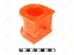 Stabilizer bushing, front suspension., Product Code 1-01-608, Polyurethane, PU54i/K72/темно-оранжевый, Image №1