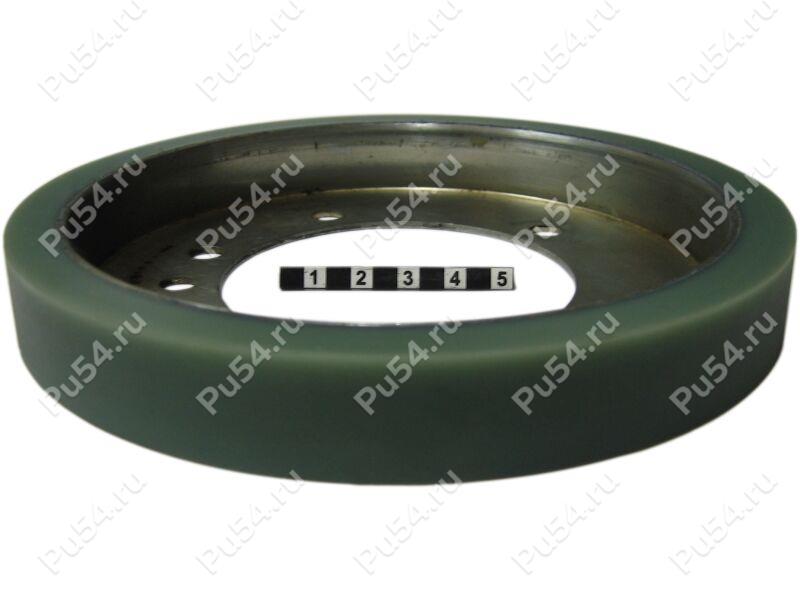Snow blower clutch disc D 160 x d 140 x h6 (restoration), Product Code 333-01-822, Polyurethane, PU54/K80/dark green, Image №1