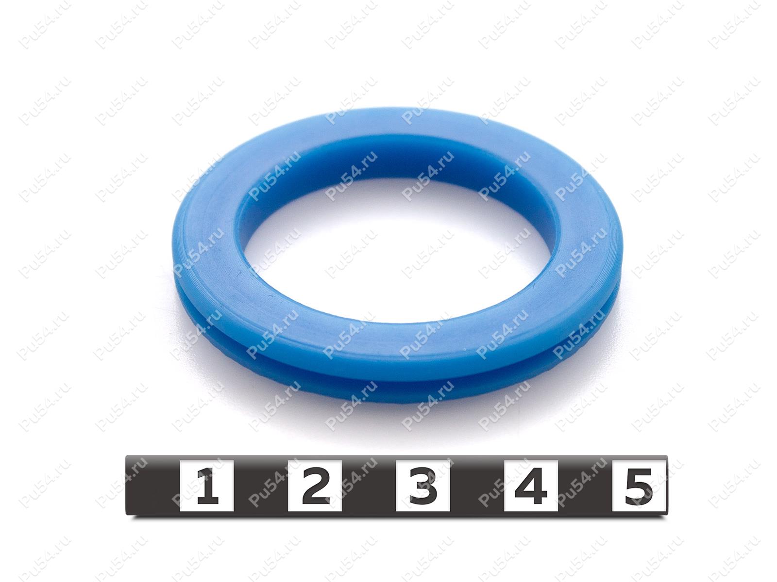 Втулка для проводов 47/40*33*6/2, Product Code 33-78-044, Polyurethane, PU54/M87/синий, Image №1