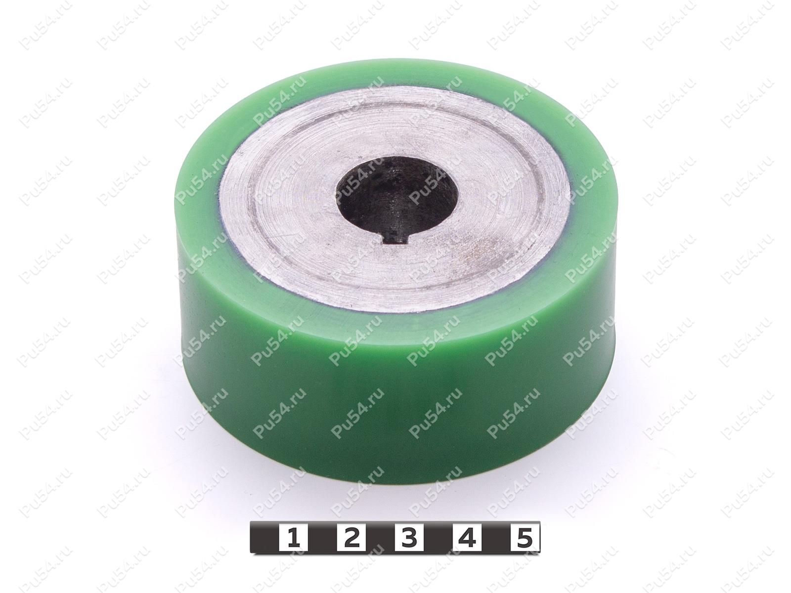 Ролик D80 x d65 x H40 (восстановление), Product Code 333-01-1165, Polyurethane, PU54/M80/зеленый, Image №1
