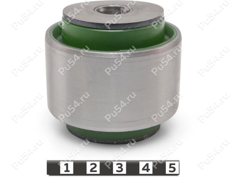 Trailing arm silent block, rear suspension, pressed-in, Product Code 9-06-11941, Polyurethane, PU54/M80/green, Image №1