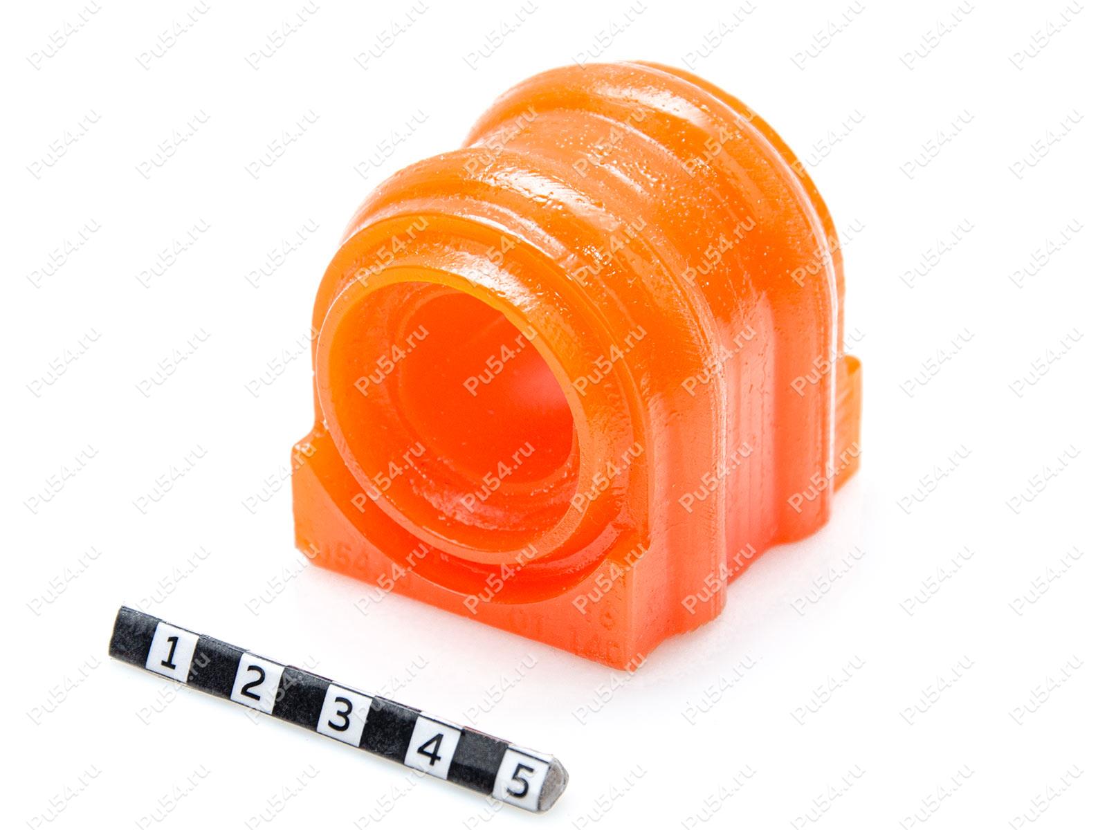 Втулка стабилизатора передней подвески,  ID =20/21мм, Product Code 16-01-140, Polyurethane, PU54/M72/оранжевый, Image №1