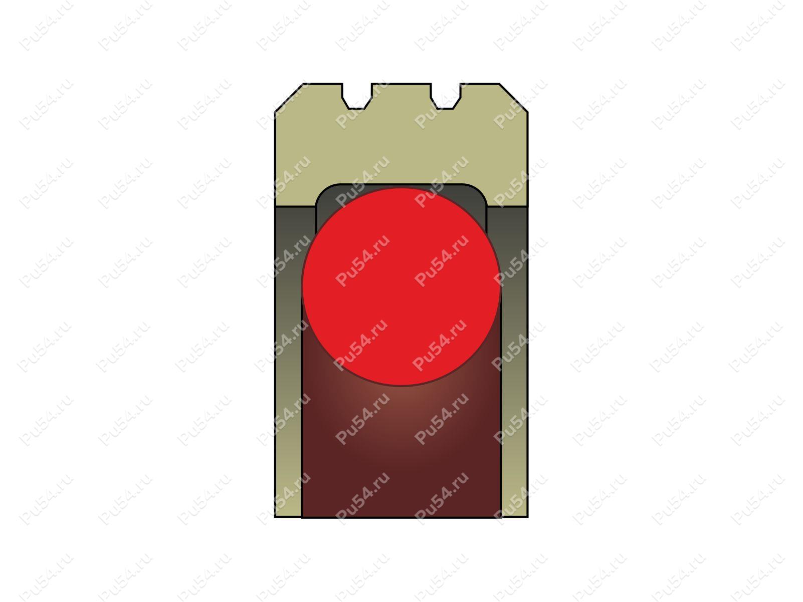 Уплотнение 240x224.5x6.3 аналог K752-240 KASTAS, TG4302500 TRELLEBORG o-ring 221.62x5.33, Product Code 70-08-906009, Polyurethane, PTFE+PU87*M, Image №1