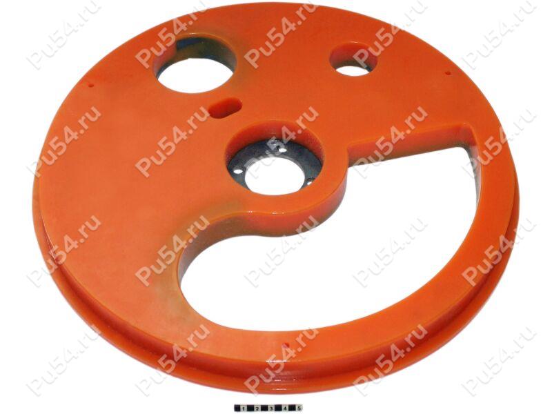 Shotcrete press plate (restoration), Product Code 333-01-872, Polyurethane, PU54/M72/оранжевый, Image №1
