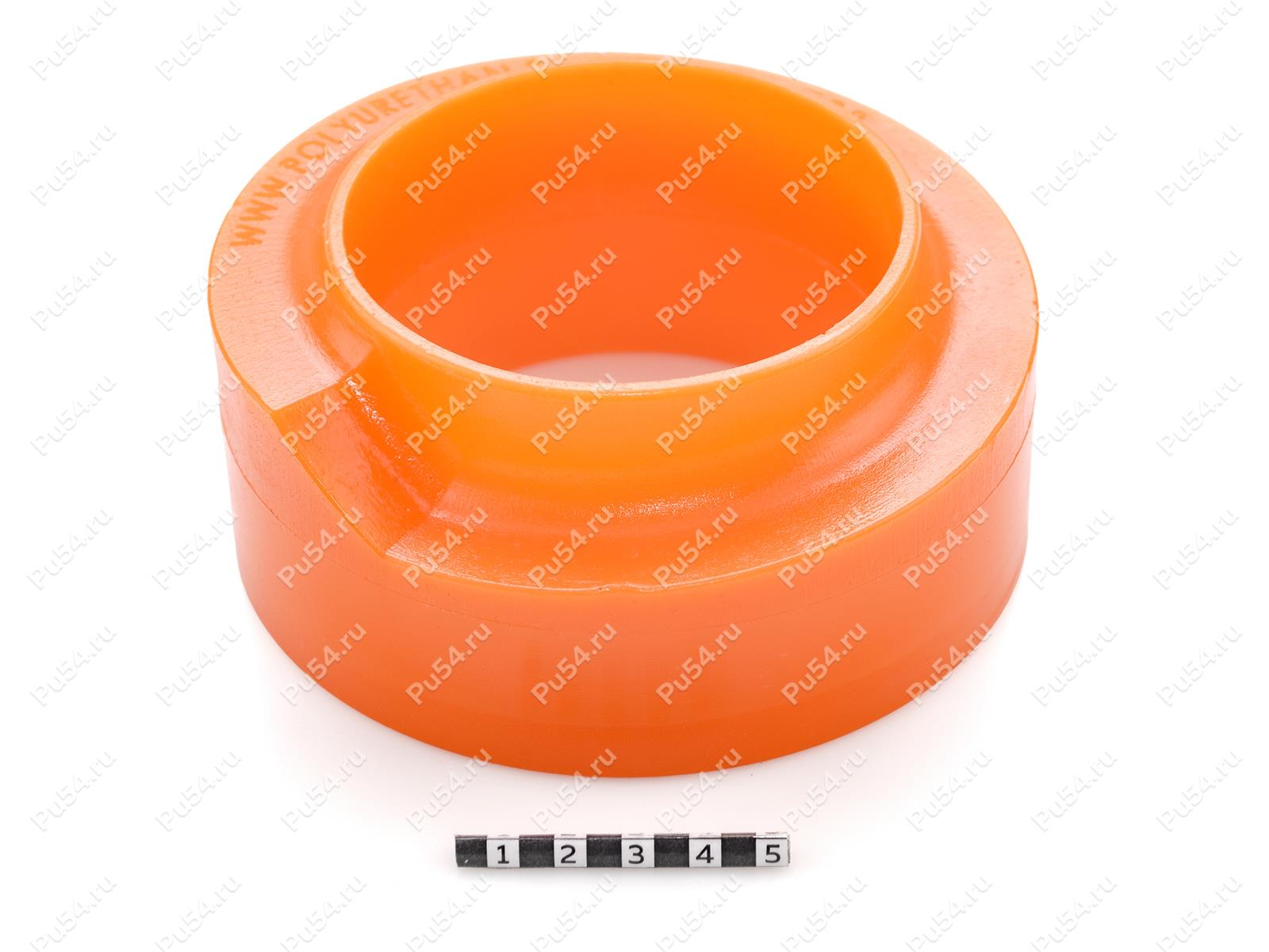 Coil spring cushion, front suspension, Product Code 14-12-738-R, Polyurethane, PW54/K72/светло-оранжевый, Image №1