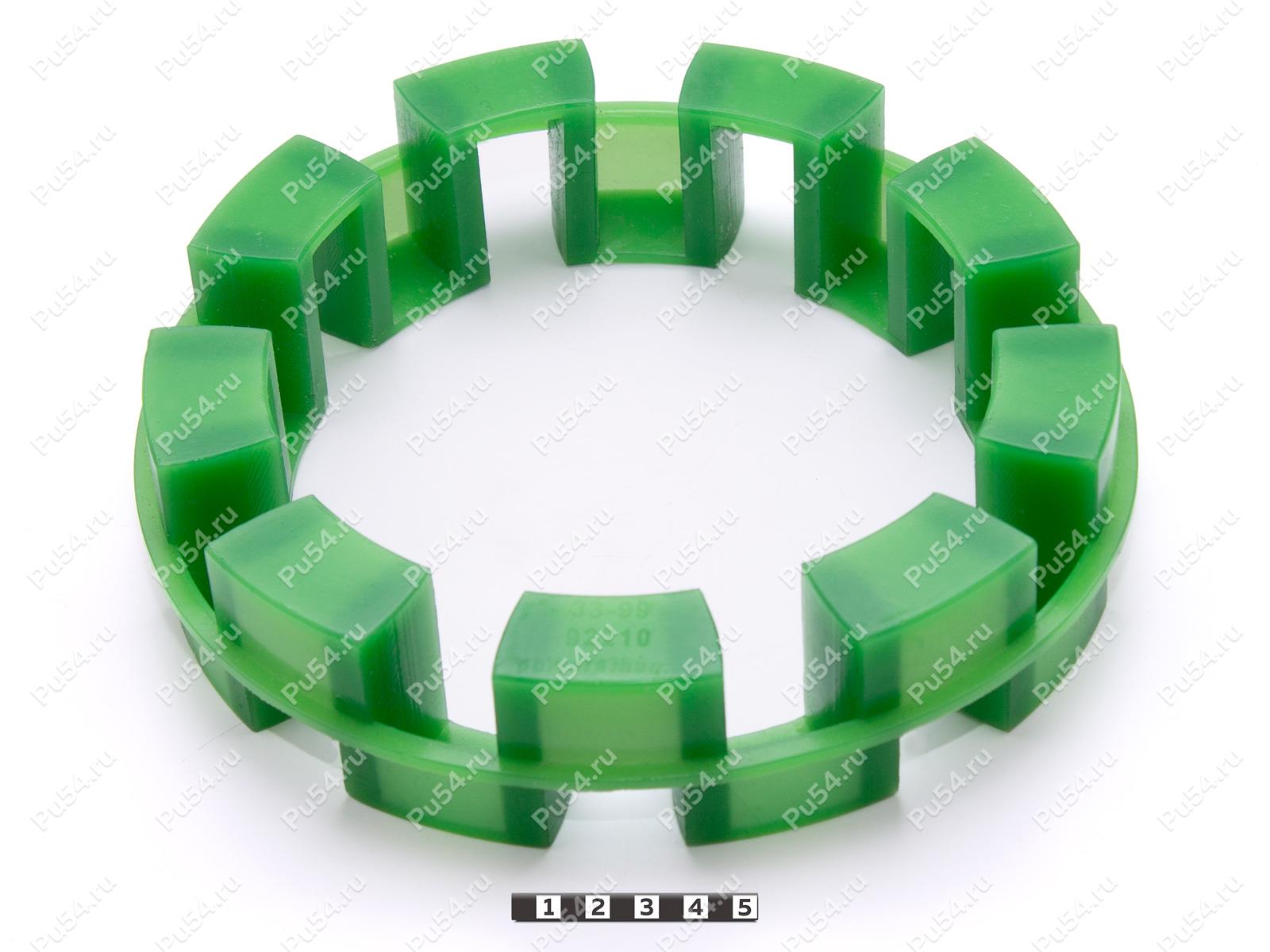 Элемент муфты TNM 214 / NM 214 аналог TSCHAN NOR-MEX RINGFEDER эластичный, Product Code 33-99-92210, Polyurethane, PU54/M80/зеленый, Image №1