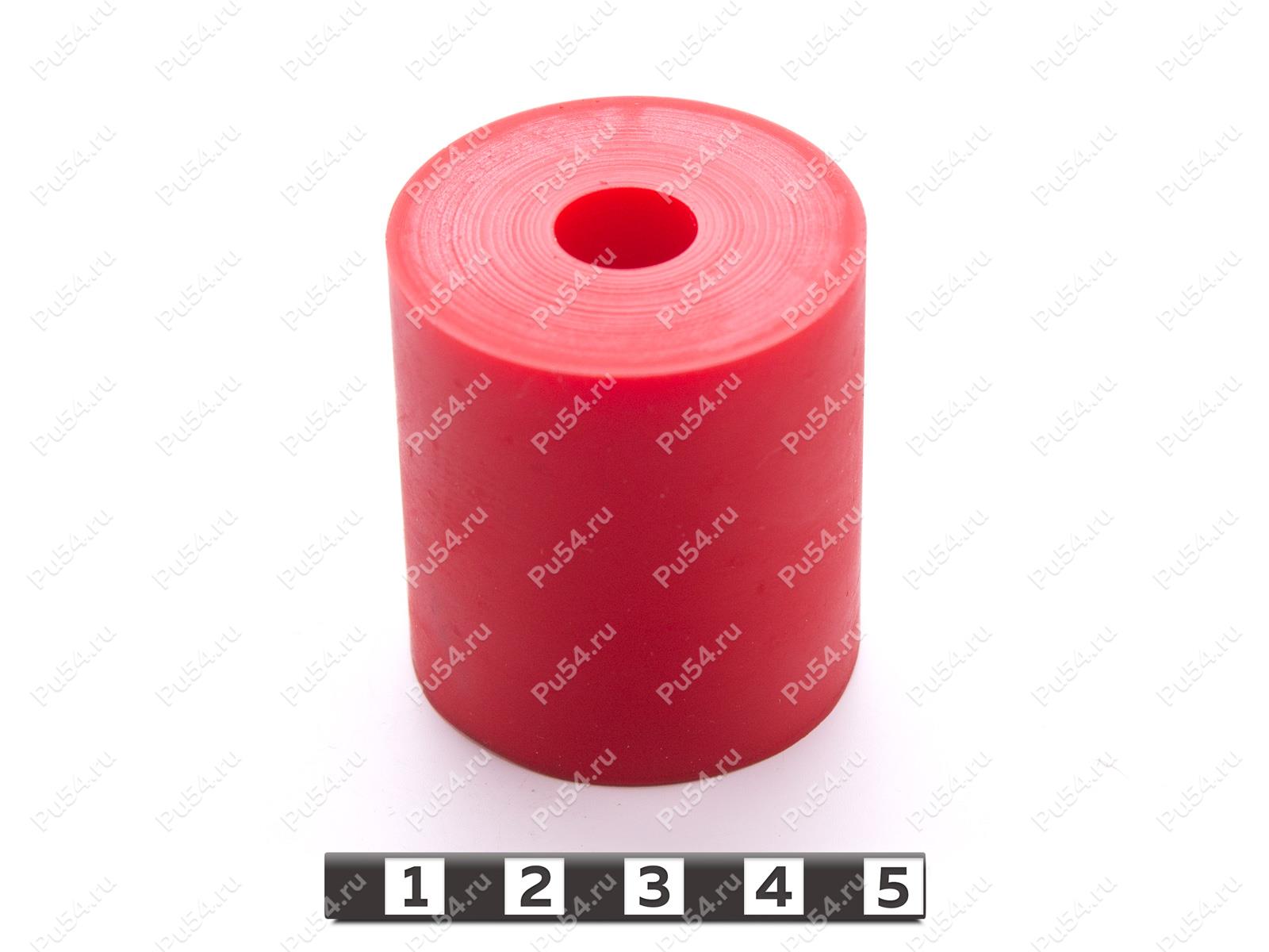Элемент пружинящий D 40 x d 12 xH 45 мм, Product Code 33-01-1433, Polyurethane, PU54/M92/красный, Image №1