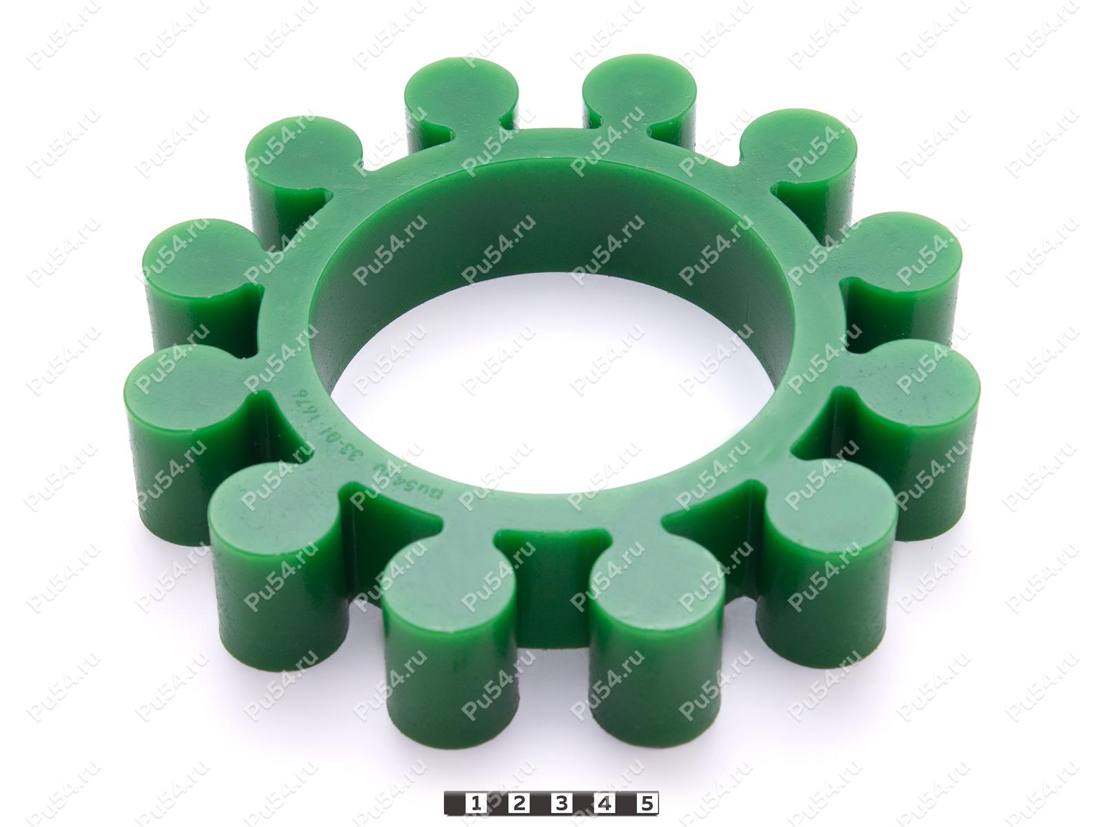 Вставка упругой муфты D225 x d127 x H42, Product Code 33-01-1676, Polyurethane, PU54/M80/зеленый, Image №1
