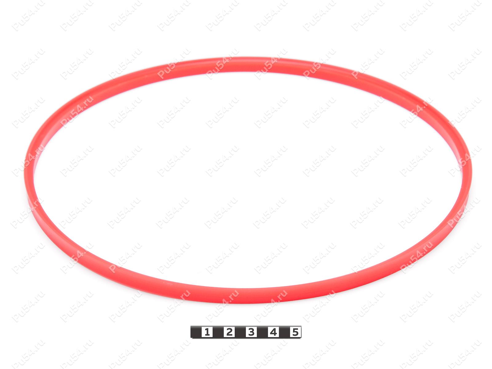 Грязесъемник гильзы ДГ75М1900Г.01.013 (220,4*211*8), Product Code 33-78-420, Polyurethane, PU54/M92/красный, Image №1