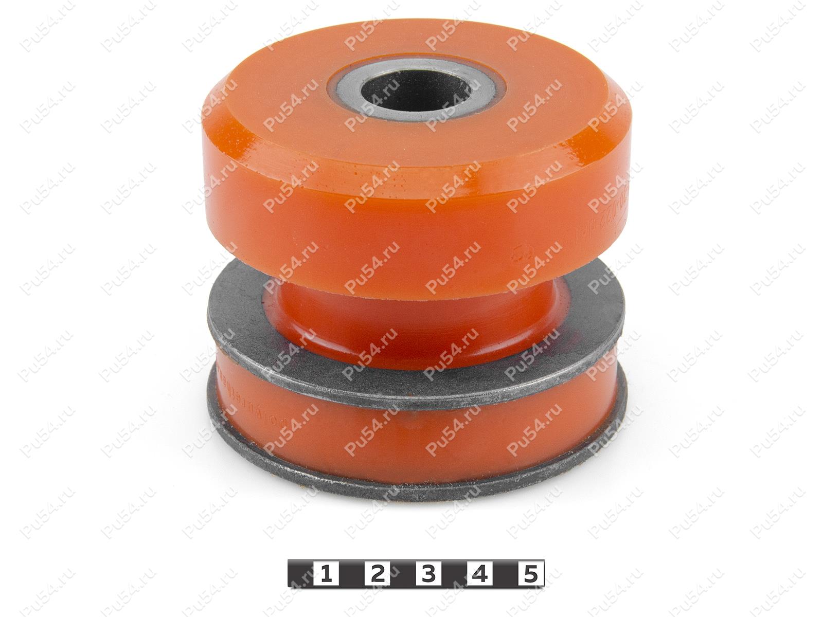 Gearbox cushion dump truck FAW, Product Code 31-20-022, Polyurethane, PU54/M72/оранжевый, Image №1