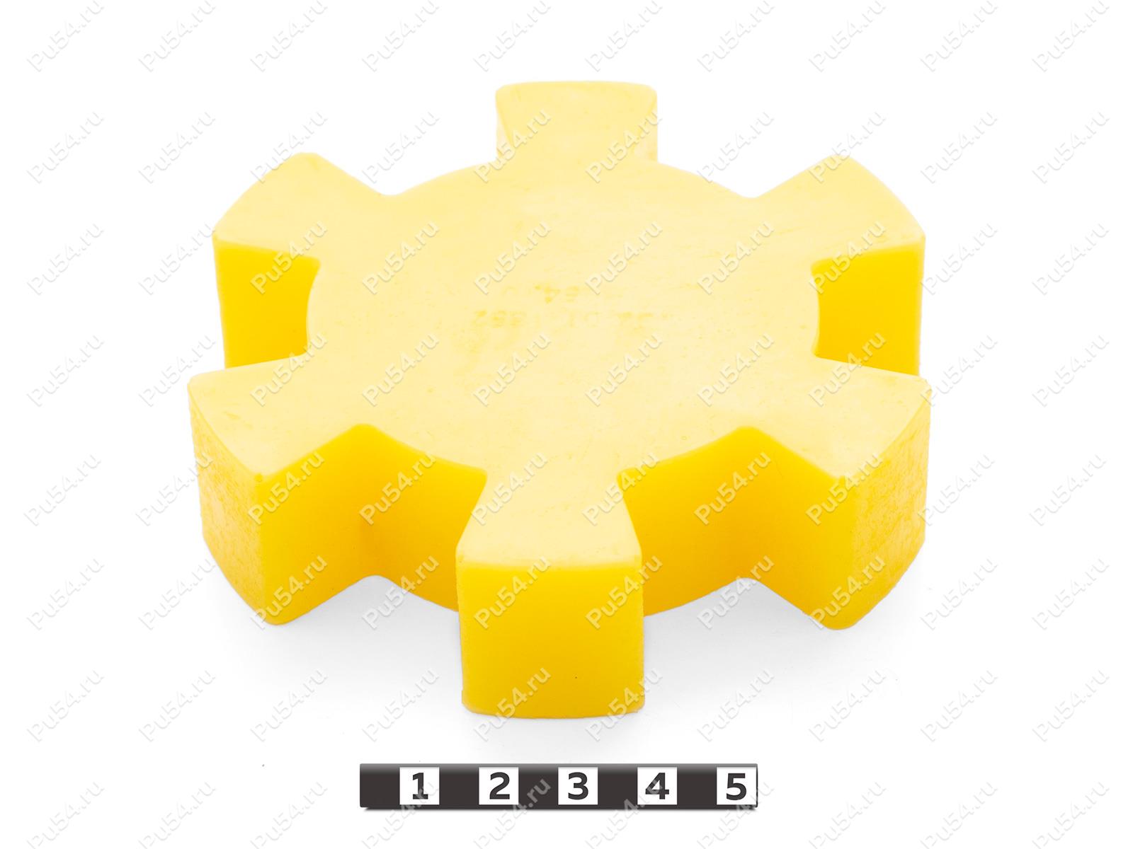 Вставка упругой муфты D105 x H26.5, Product Code 33-01-1852, Polyurethane, PU54/M95/желтый, Image №1