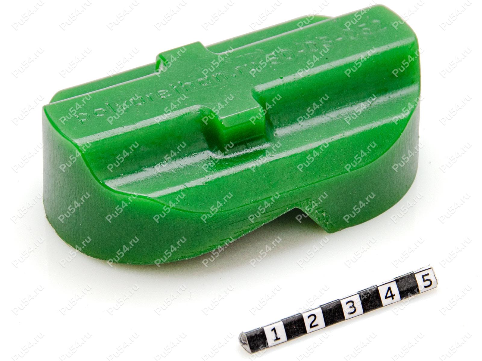 Буфер (каблук) лыжи снегохода ТАЙГА (пластиковая лыжа), Product Code 50-03-052, Polyurethane, PU54/M80/зеленый, Image №1