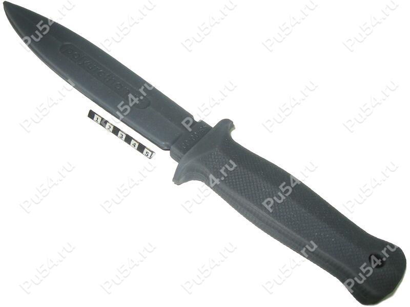 Polyurethane replica of double-edged knife (Hardness shore (A) 98), Product Code 93-00-002-98, Polyurethane, PU54/E98/black, Image №1