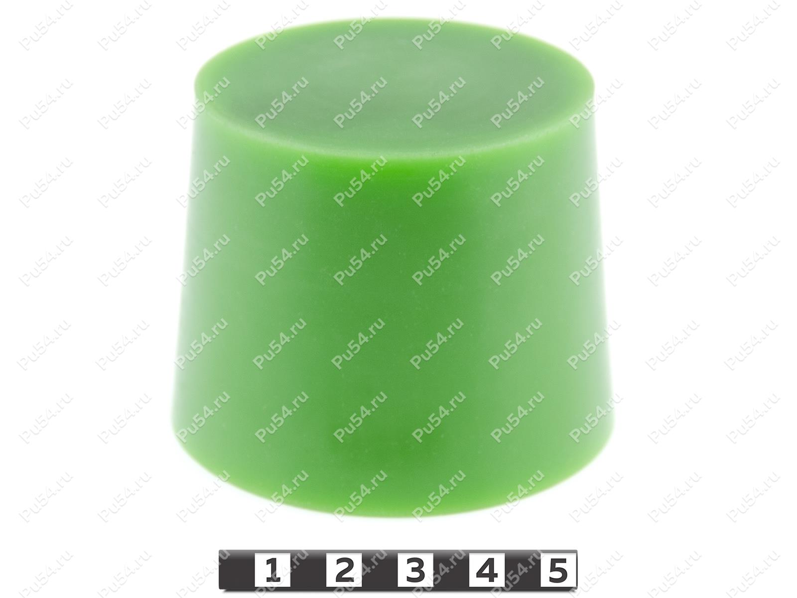 Plug D76 x d 64 x H 60, Product Code 33-01-1176, Polyurethane, PU54/M80/green, Image №1