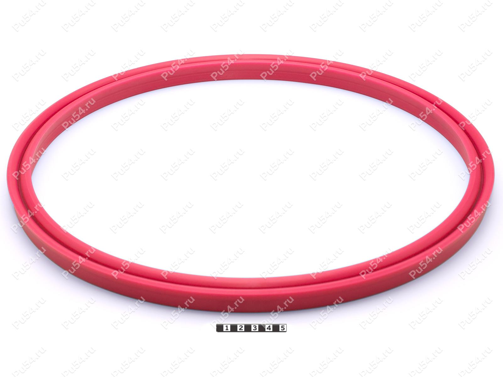 Натяжитель гусеницы бульдозера 410*375*21, Product Code 33-78-143, Polyurethane, PU54/M92/красный, Image №1