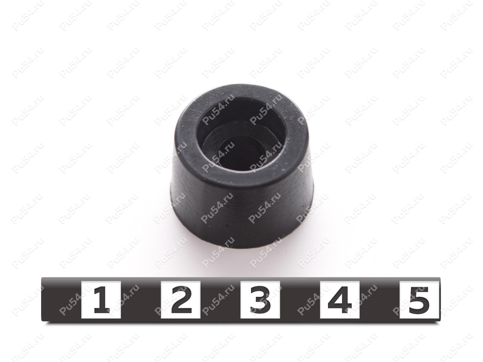 Ножка приборная D19 x d6 x H12, Product Code 33-99-9039, Polyurethane, PU54/M80/черный, Image №1