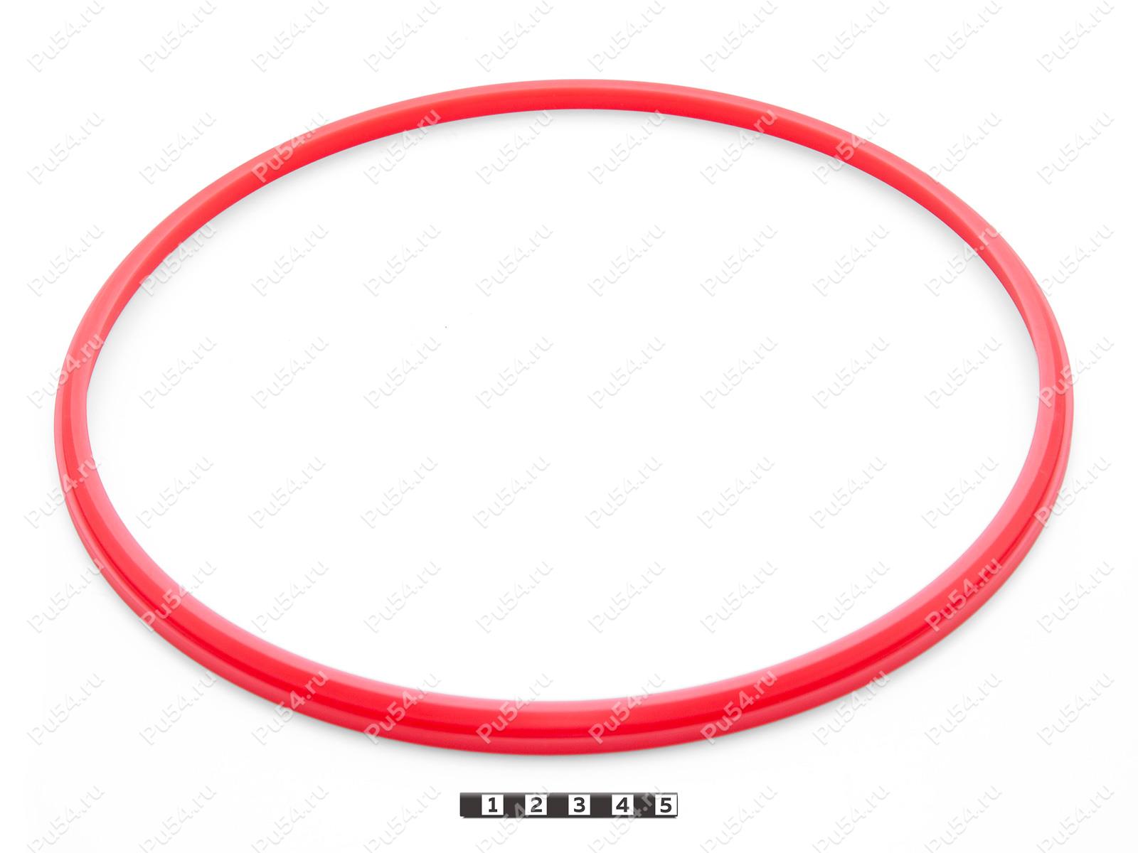 507.159.3 - Грязесъемник 2-260 276*257*10, Product Code 33-78-282, Polyurethane, PU54/M92/красный, Image №1