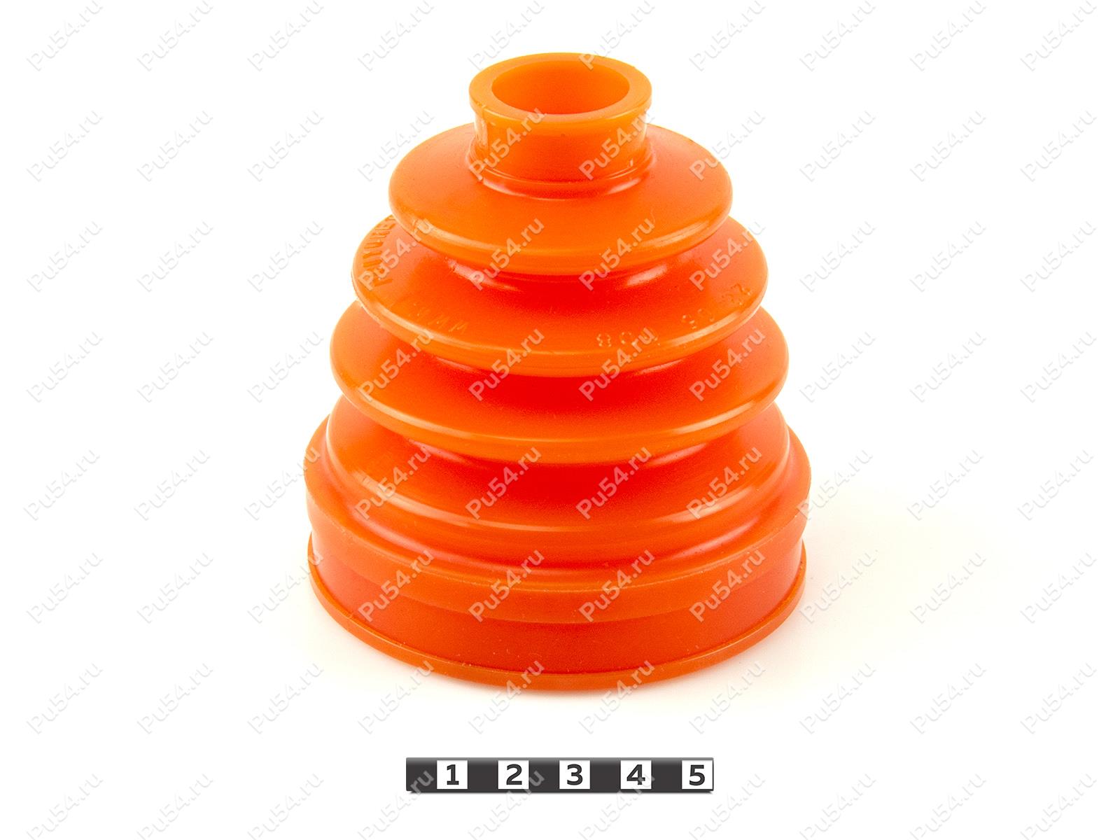 CV-joint dust boot (inner), front suspension, Product Code 22-05-008, Polyurethane, PU54/M71/orange, Image №1