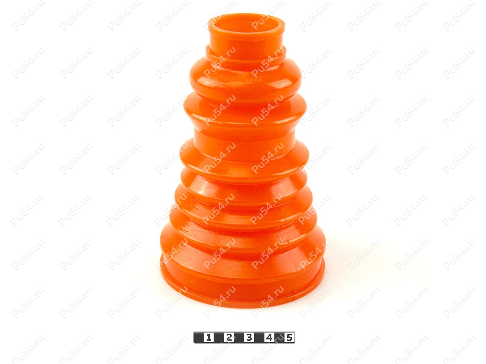 CV-joint dust boot (outer), front suspension, Product Code 25-05-002, Polyurethane, PU54/M71/orange, Image №1