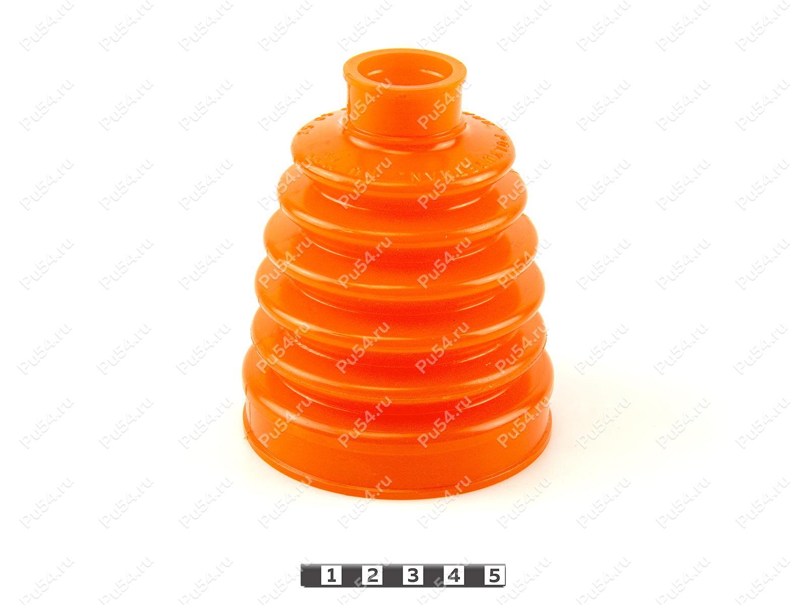 CV-joint dust boot (outer), front suspension, Product Code 25-05-003, Polyurethane, PU54/M71/orange, Image №1
