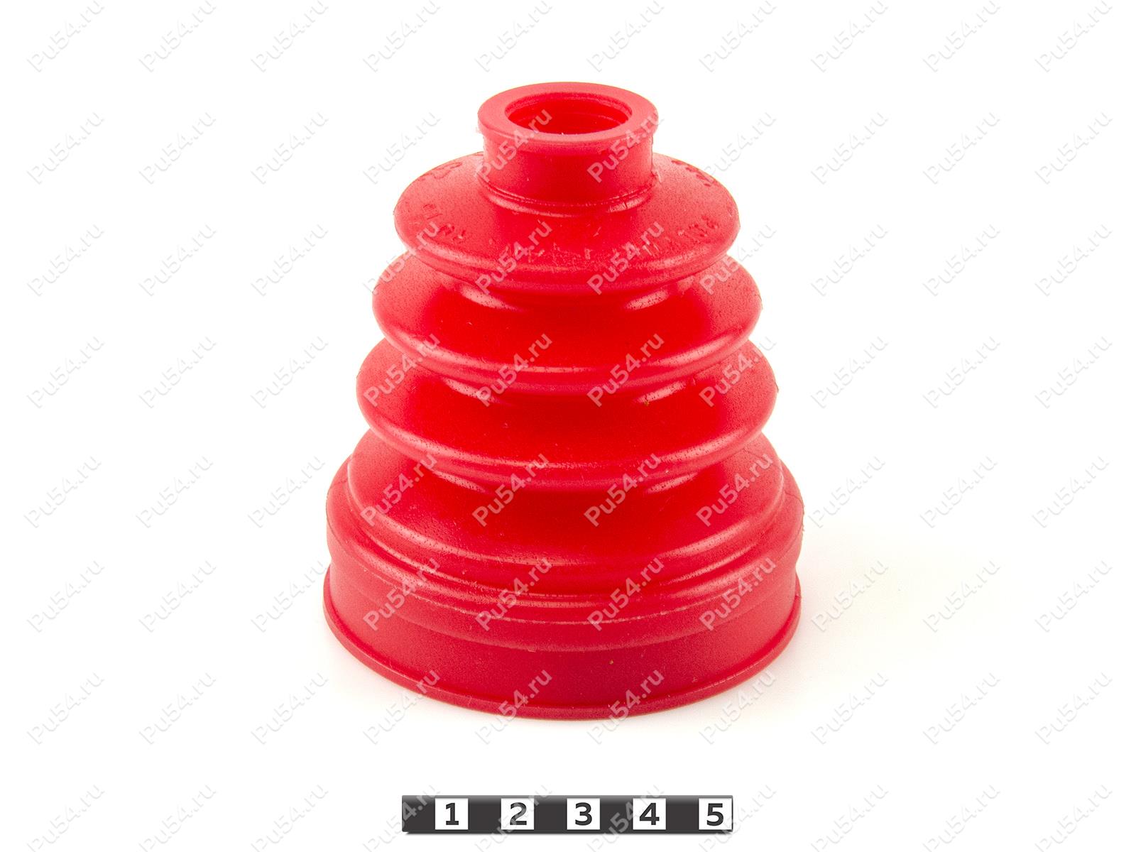 CV-joint dust boot (inner), front suspension, Product Code 25-05-005, Polyurethane, PU54/E72/red, Image №1