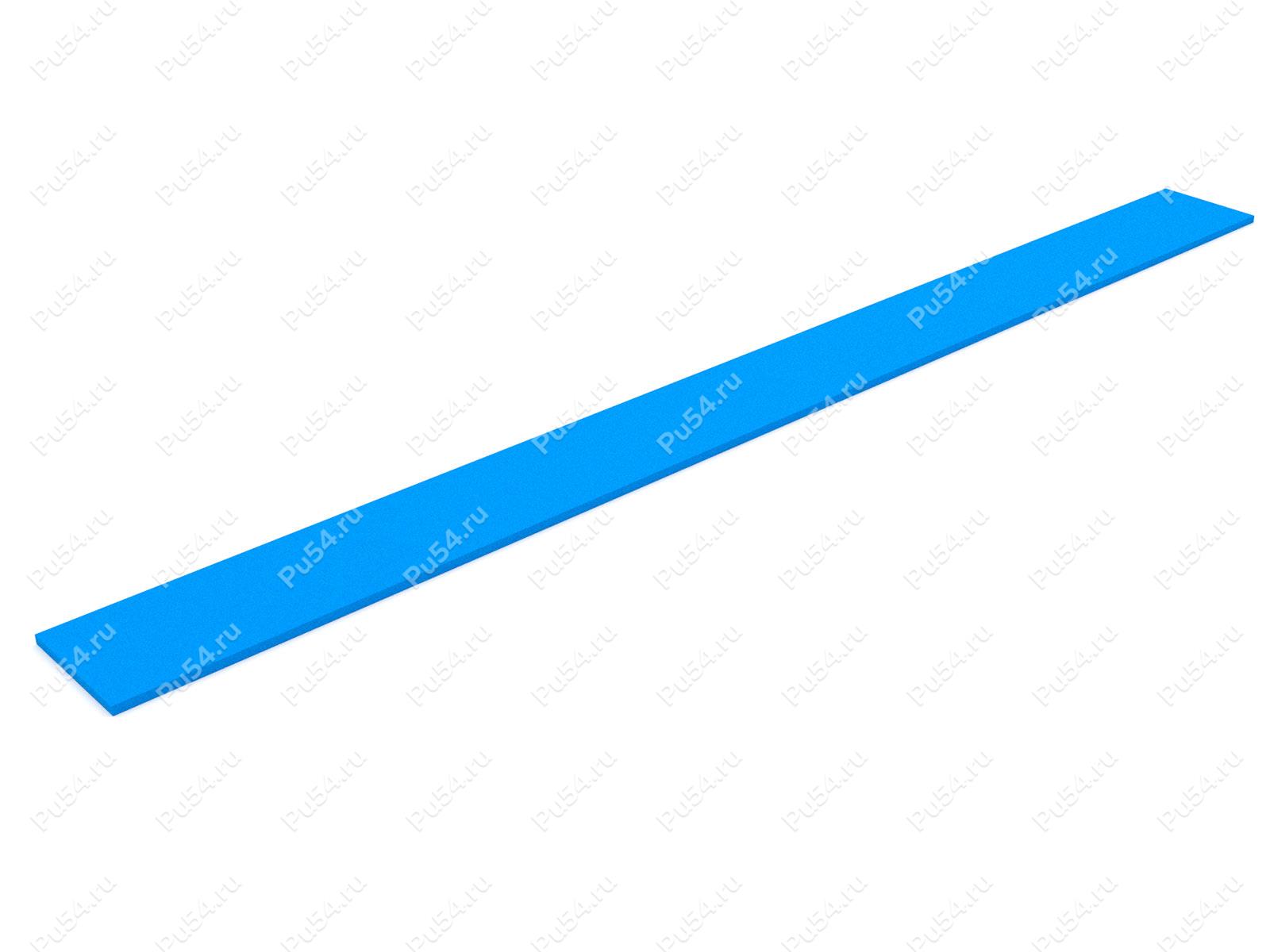 Скребок катка 10*150*1680, Product Code 33-01-1355, Polyurethane, PU54/M87/синий, Image №1