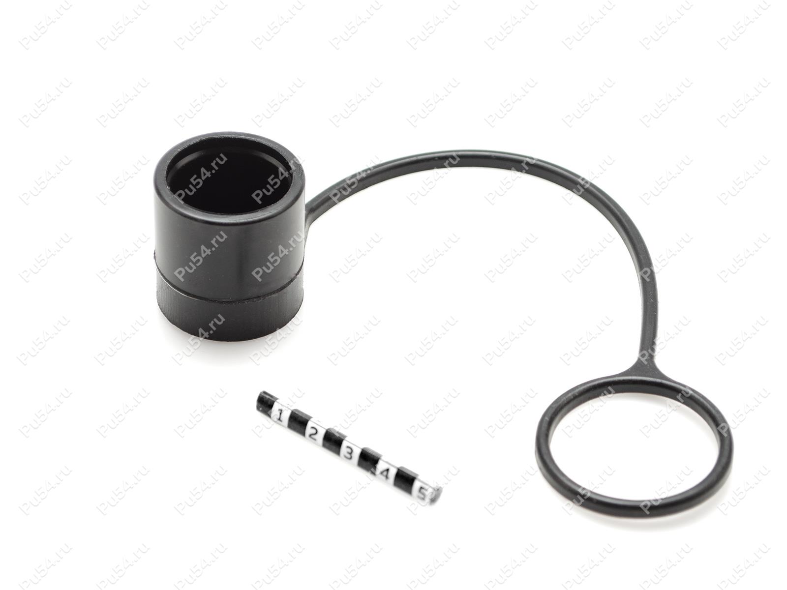 Заглушка БРС D1 30 х D2 38 х H1 29 х L 180, Product Code 0-00-980, Polyurethane, PU54/M80/черный, Image №1
