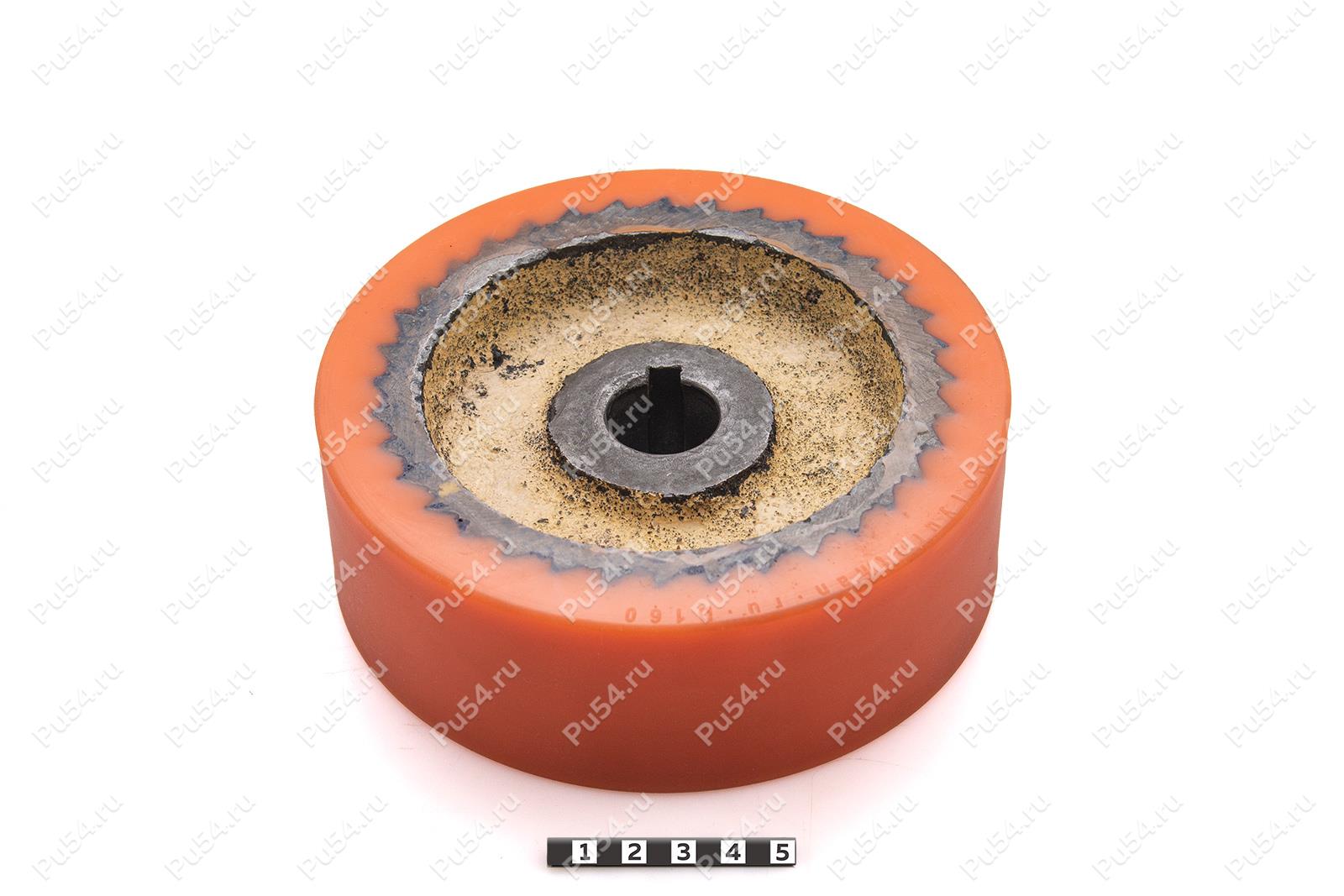 Колесо 150х120х50 (восстановление), Product Code 333-01-1107, Polyurethane, PU54/M72/оранжевый, Image №1